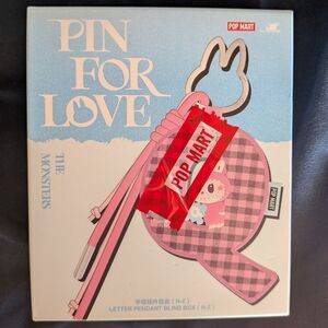 SEALED Pop Mart Labubu Pin For Love (N-Z) Letter Pendant Blind Box